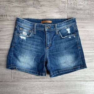Joe’s Jean Short Collectors Edition Celeste Distressed Blue Size 26